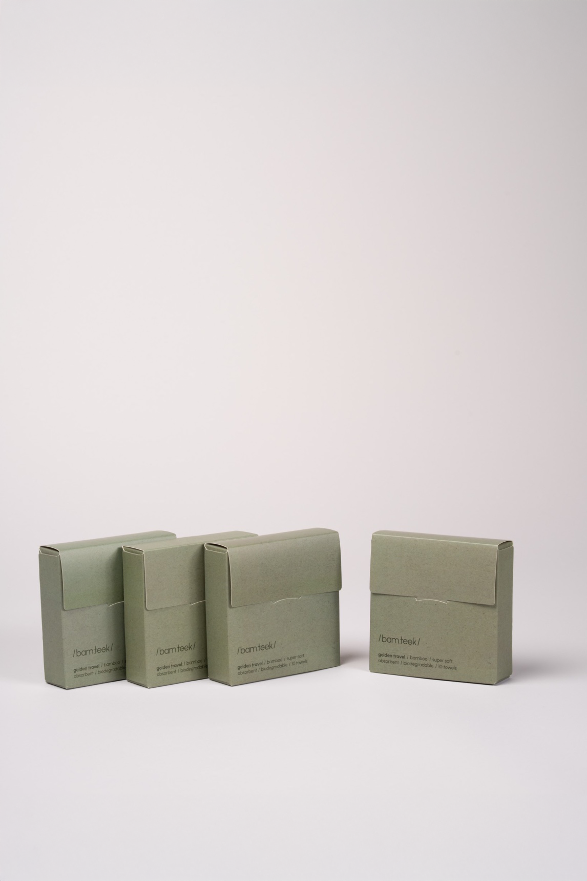 Golden Travel Bundle by Bamteek Jordan, featuring eco-friendly packaging for sensitive skincare on the go.